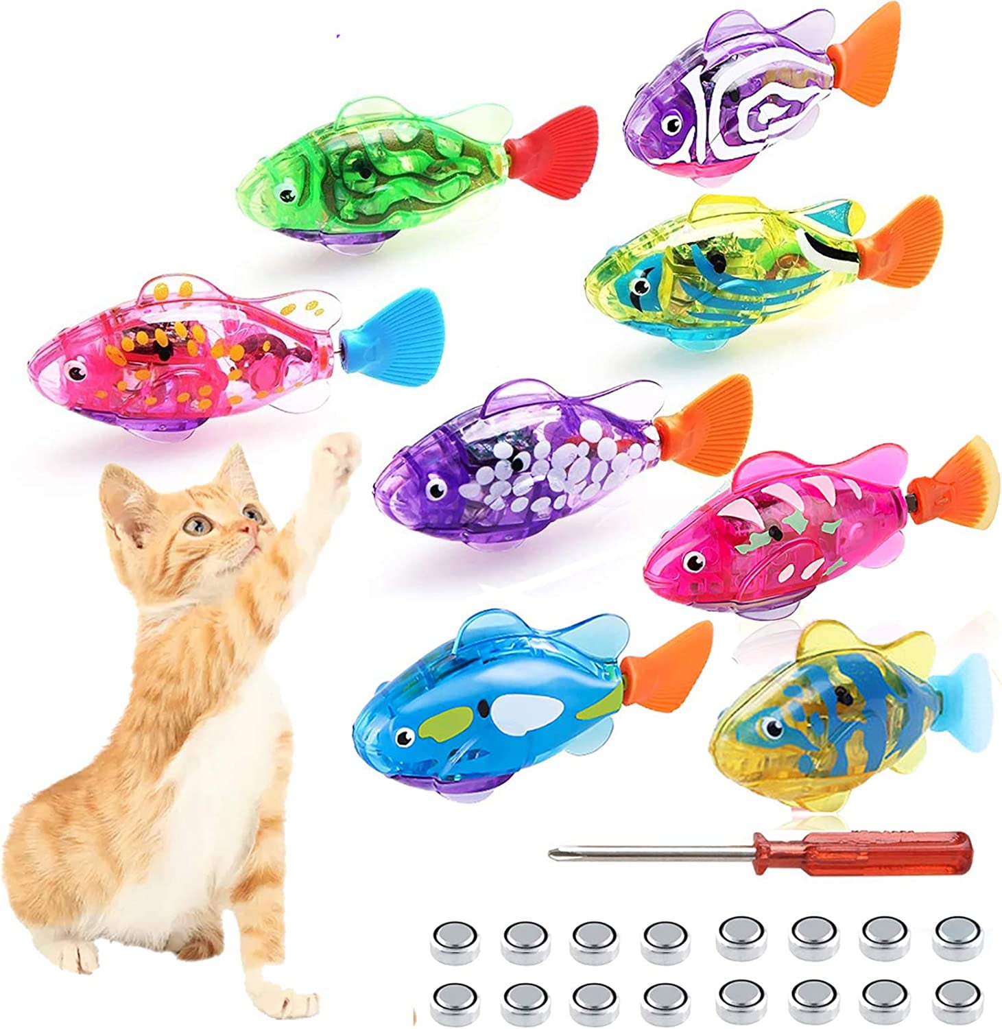 Swimming Robot Fish Cat Toy Interactive Fish Cat Toys For Indoor Cats Play Walmart