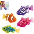 thumbnail image 1 of Swimming Robotic Fish, Magic Water-Activated Glowing Toy, Neon Deep-Sea Disco Interactive Colorful Robot Alive Fish, Waterproof for Aquarium Bath Time Fun(4pcs)Q, 1 of 7