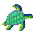 thumbnail image 1 of Swimming Sea Turtle Haitian Metal Art 12 Inch Painted Wall Plaque, 1 of 1