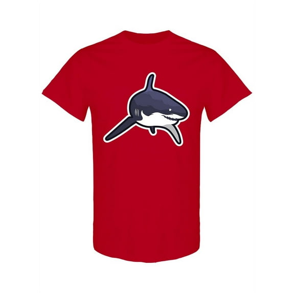 Swimming Shark Graphic T-Shirt Men -Image by Shutterstock, Male XX-Large