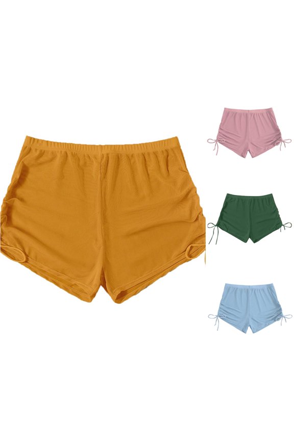 Swimming Shorts High Waisted Tummy Control Bathing Suit Cute Swimsuits