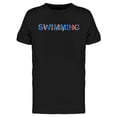 thumbnail image 1 of Swimming Splash Paint Word T-Shirt Men -Image by Shutterstock, Male Medium, 1 of 2