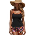 thumbnail image 1 of Tankini Swimsuits for Women Floral Print Bikini Separates Two Piece Bathing Suits Summer Swimsuit, 1 of 5