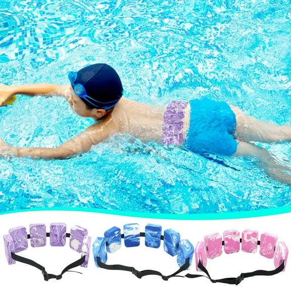 Swimming Training Belt with 5 Buoyant Bodies, Adjustable Waist Strap for Beginners Learning Aid, Detachable Flotation Device for Water Sports, Aerobics, and Rehabilitation Exercises