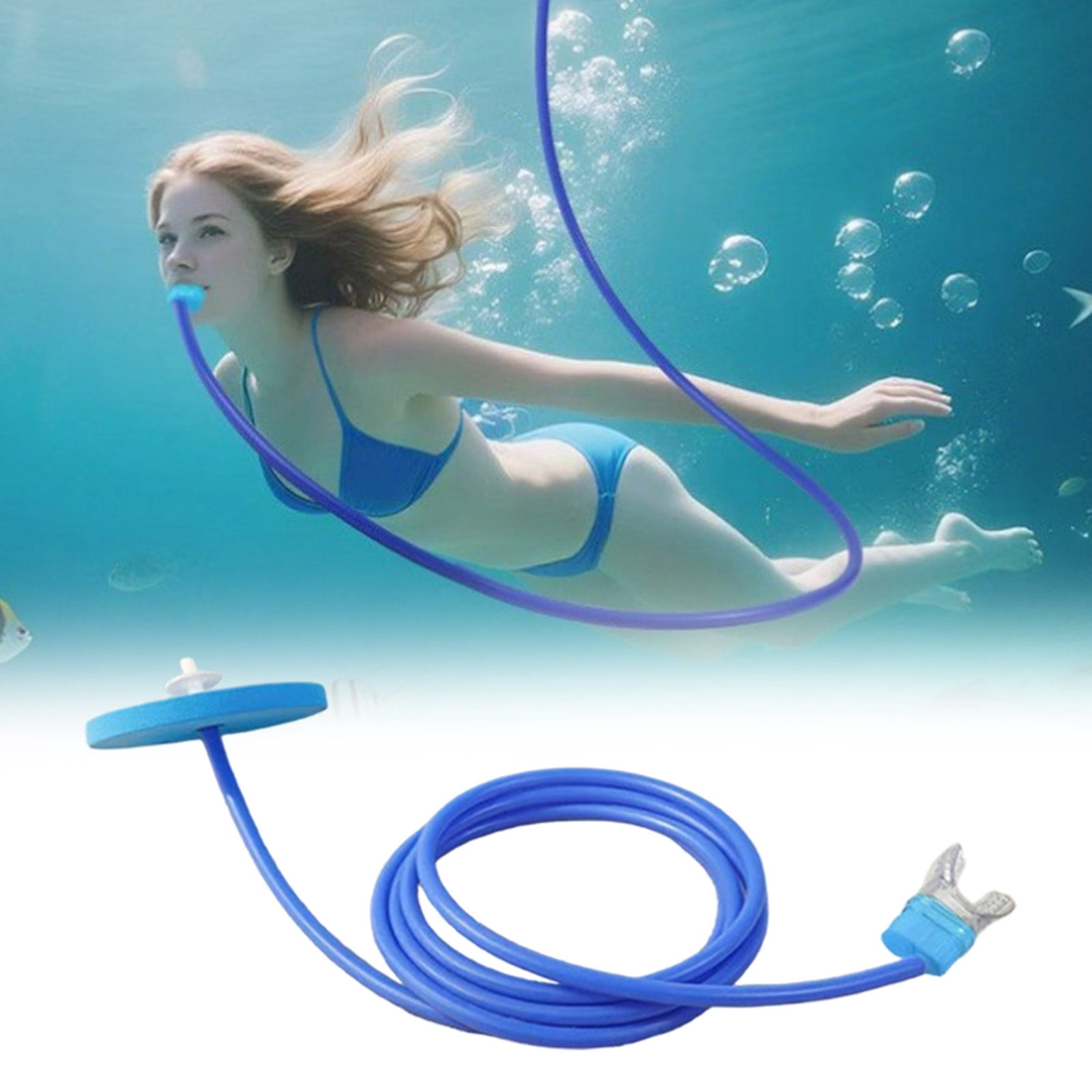 Swimming Training Breath Control Snorkel, 39.37inch Long Tube ...