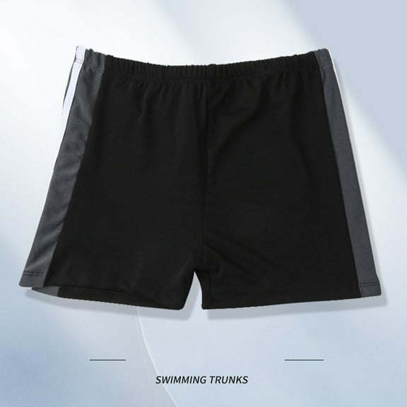 Swim Trunks Boys with Contrast Side Stripes Summer Beach Shorts Kids Swim Suits Boys for Teen Boys 14-15 Years