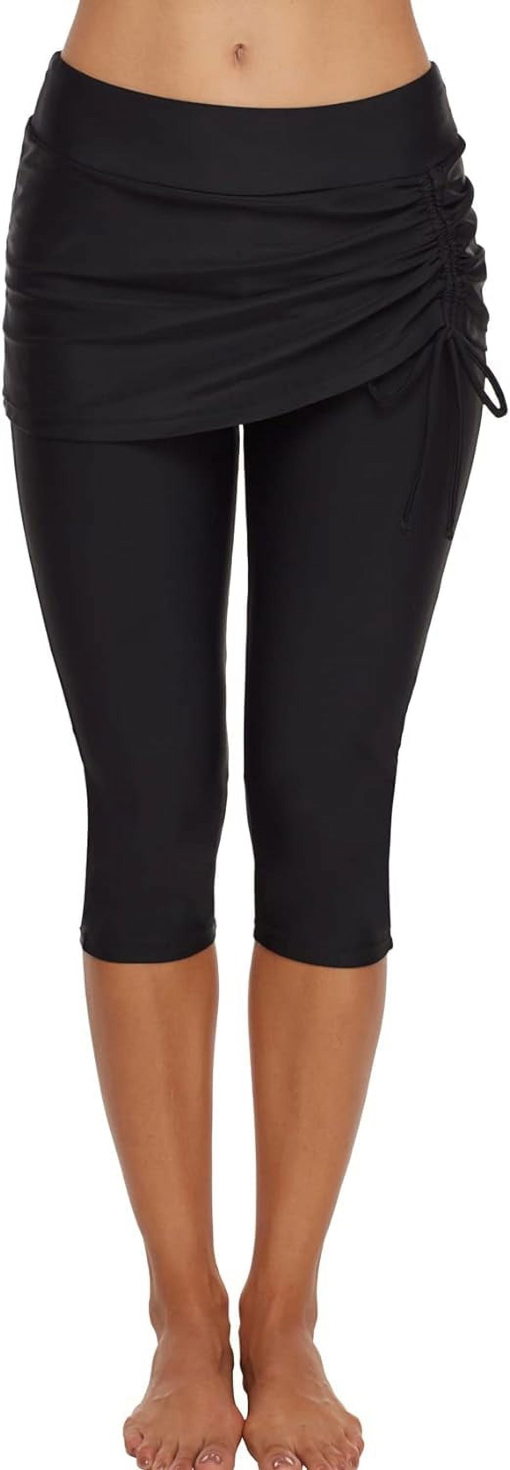 Swimming Water Pants Skirted Swim Shorts Cropped Capri Surf Leggings
