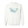 thumbnail image 1 of Swimming Whale Sweatshirt Women -Image by Shutterstock, Female 5X-Large, 1 of 4