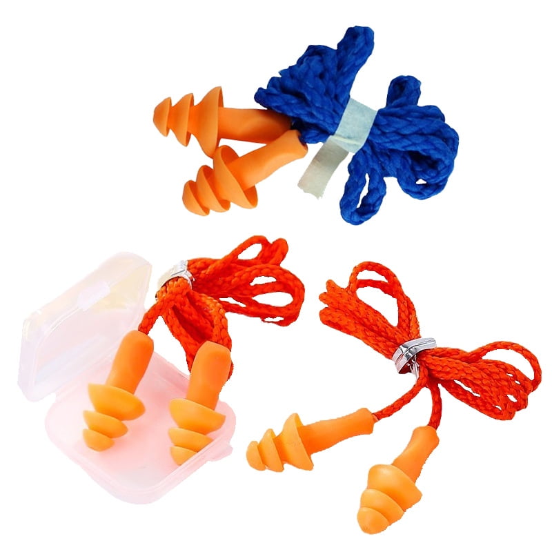 Swimming earplugs wired antinoise waterproof soundproof silicone