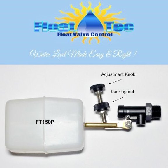 Swimming pool autofill Float VALVES with easy adjustment