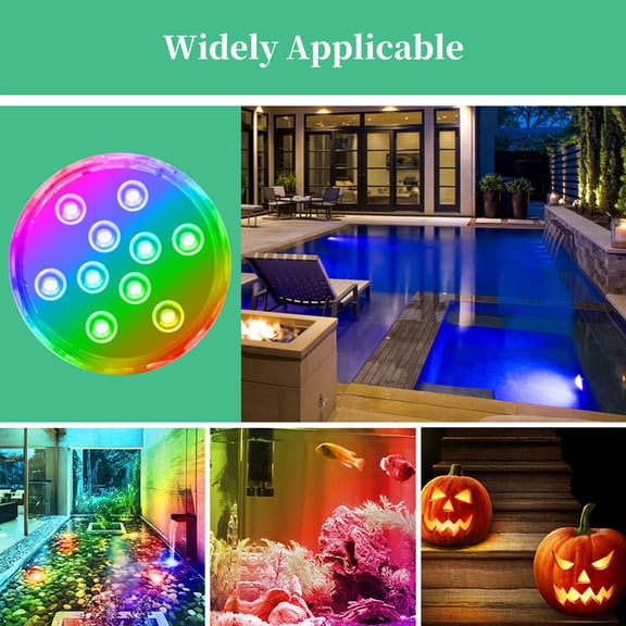 Swimming pool lamp,Led With Remotes Pond Pool Tub Colors Waterproof Pond With Remotes 15 Party Fish Tub Party Fish Pool Tub Party Pool Lamp Led Siuke Buzhi Led Led Qahm
