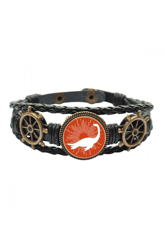 Swimng Animals Neck Limbs Leather Braided Ocean Bracelet Wristband