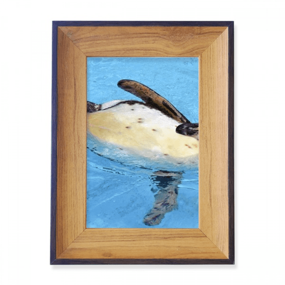 Swimng Antarctic Penguin Science Nature Picture Photo Frame Exhibition Display Art Desktop Painting