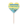 thumbnail image 1 of Swimng Water Sport Art Deco  Fashion Toothpick Flags Heart Lable Cupcake Picks, 1 of 3