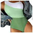 thumbnail image 1 of Swimsuit Bathing Suit V Neck High Support Sculpting Swimwear Green Womens Swimsuits, 1 of 7