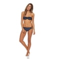 thumbnail image 1 of Swimsuit - Bikini - Bandeau Neoprene Bikini Set With Removable Straps-Color:Blue,Size:S, 1 of 10