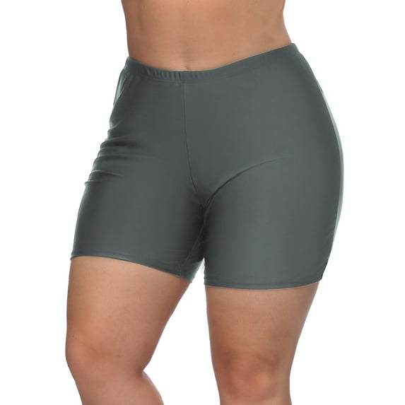 Swimsuit Bottoms Plus Size For Women Boardshorts Bathing Suit Turnks Solid Color