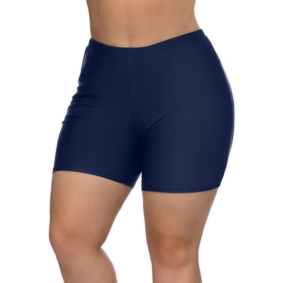 Swimsuit Bottoms Plus Size For Women Boardshorts Bathing Suit Turnks Solid Color