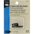 thumbnail image 1 of Swimsuit Bra Hook 1/2 Wide 2/Pkg-Black, 1 of 3