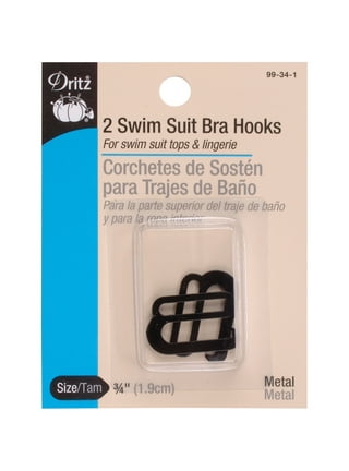 Dritz Swimsuit Bra Hook 1 Wide 2/Pkg-Clear 