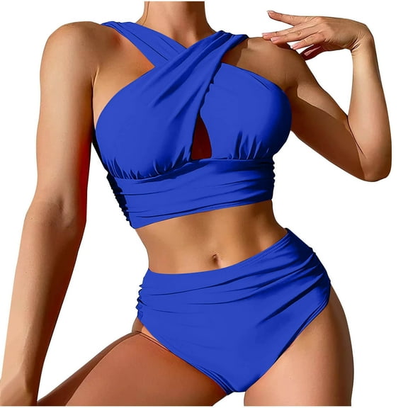 Swimsuit for Women Womens Swim Suit with Skirt Women Bathing Suits 2 Piece Trendy Bikini Set Tankini Swimsuits 2 Piece