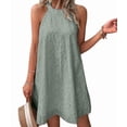 thumbnail image 1 of Swimsuit Cover Up for Women Crochet Hollow Out Summer Dresses for Women Dark Green XL, 1 of 9