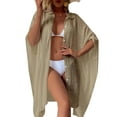thumbnail image 1 of Swimsuit Cover Up for Women Plus Size Button Up Shirts Chiffon Kimono Cardigan Casual Beach Cover Ups Shermie, 1 of 6
