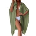 thumbnail image 1 of Swimsuit Cover Up for Women Plus Size Button Up Shirts Chiffon Kimono Cardigan Casual Beach Cover Ups Shermie, 1 of 6