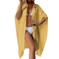 thumbnail image 1 of Swimsuit Cover Up for Women Plus Size Button Up Shirts Chiffon Kimono Cardigan Casual Beach Cover Ups Shermie, 1 of 6