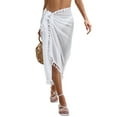 thumbnail image 1 of Swimsuit Cover Ups for Women Beach Wrap Skirt Chiffon Sarong Dress Pareo Wrap with Tassels, 1 of 6