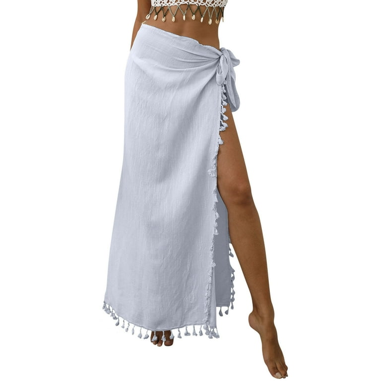 Embroidered beach skirt 2025