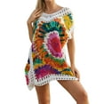 thumbnail image 1 of Swimsuit Coverup for Women Floral Tie Dye Bathing Suit Cover Ups Crochet Hollow Beach Coverup Alsol Lamesa, 1 of 2