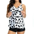 thumbnail image 1 of Swimsuit Coveruporsf Women,Summer Women 2 Piece V Neck Floral Print Swimsuit And Shorts Swimwear Bathing Beach Sexy Bikini Suits,Swim Suits for Women 2024(Size:L), 1 of 7