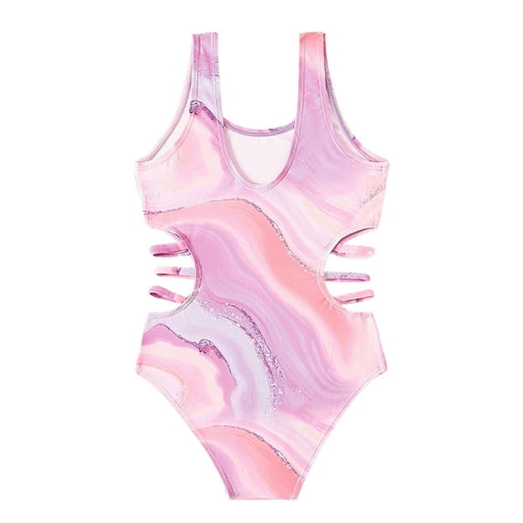 Swimsuit For Girls Cute Kids Girls Bikini Swimsuits Bikini Sport Bathing Suits Pink 12/(11-12 Years)