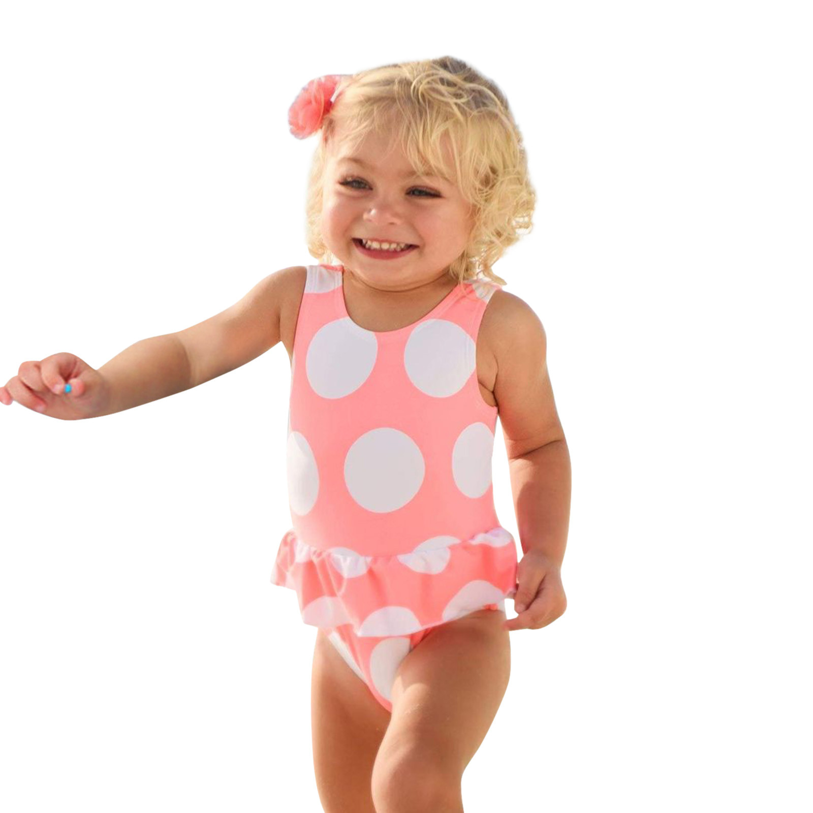 Swimsuit For Girls Sleeveless Swimsuit Baby Toddler OnePiece Suit Dot