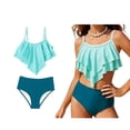 thumbnail image 1 of Swimsuit Girls Girls' Two-Piece Swimwear Quick Drying Swimwear Matching Bathing Suits 11-12 Years, 1 of 7