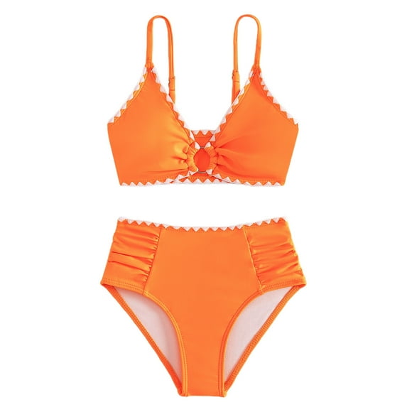 Swimsuit Girls Swimsuit with Shorts Girls' Two-Piece Swimwear Girl Bathing Suit for Kids 11Y Girls Fashion