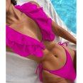thumbnail image 1 of Swimsuit Sets for Women Lace Swimwear 2 Piece Filled Bra Print Set Fashion Sexy Beachwear, 1 of 5
