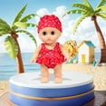 thumbnail image 1 of Vinyl Swimsuit Doll, Interactive Changing Clothes Baby Doll, Soothing Bath Toy, Movable Limbs, Realistic Features, 12 Inch Reborn Style Doll With Outfit, 1 of 6