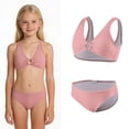 thumbnail image 1 of Swimsuit Tween Girls Quick Dry Two Piece Bathing Suits with Chest Pad Tween Bathing Suits Girls 13-14 Years, 1 of 6