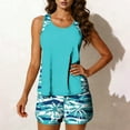 thumbnail image 1 of Dqueduo Swimsuit Women Tankini Sets With Shorts Ladies Plus Size Swimwear Two Piece Swimsuits Bathing Suit for Women, 1 of 5