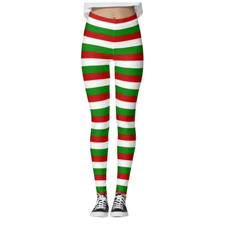 Workout Pants Santa Clausal Snowman Party Skinny Running Pilates Gym Christmas  Leggings For Women 