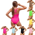 thumbnail image 1 of Swimsuit for Girls Adjustable Straps Cross Back Swimwear Summer Pink Swimsuit for Girls Size 8-16 Years, 1 of 7