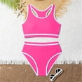 thumbnail image 1 of Swimsuit for Girls Size Xl Chic Lace Up Bikini Swimsuit Set with Adjustable Straps 2 Piece Toddler Bathing Suit Girl, 1 of 4