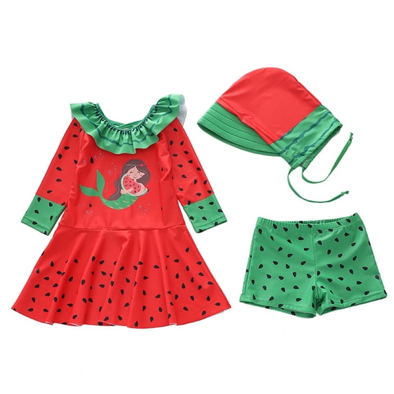 Swimsuit for Girls Style Students Dress Style Long Sleeve Sun Kids Beachwear