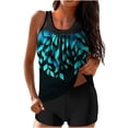 thumbnail image 1 of Swimsuit for Women Tummy Control Bathing Suit Loose Fit Tankini Top with Boyshort 2 Piece Modest Swimwear, 1 of 5