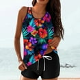 thumbnail image 1 of Swimsuit for Women Two-piece Set Swimsuit Print Tank with Shorts Sports Swimsuit Set 5-Multicolor S, 1 of 5