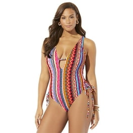 Swimsuits For All Women's Plus Size Temptress One Piece Swimsuit 18 Coral