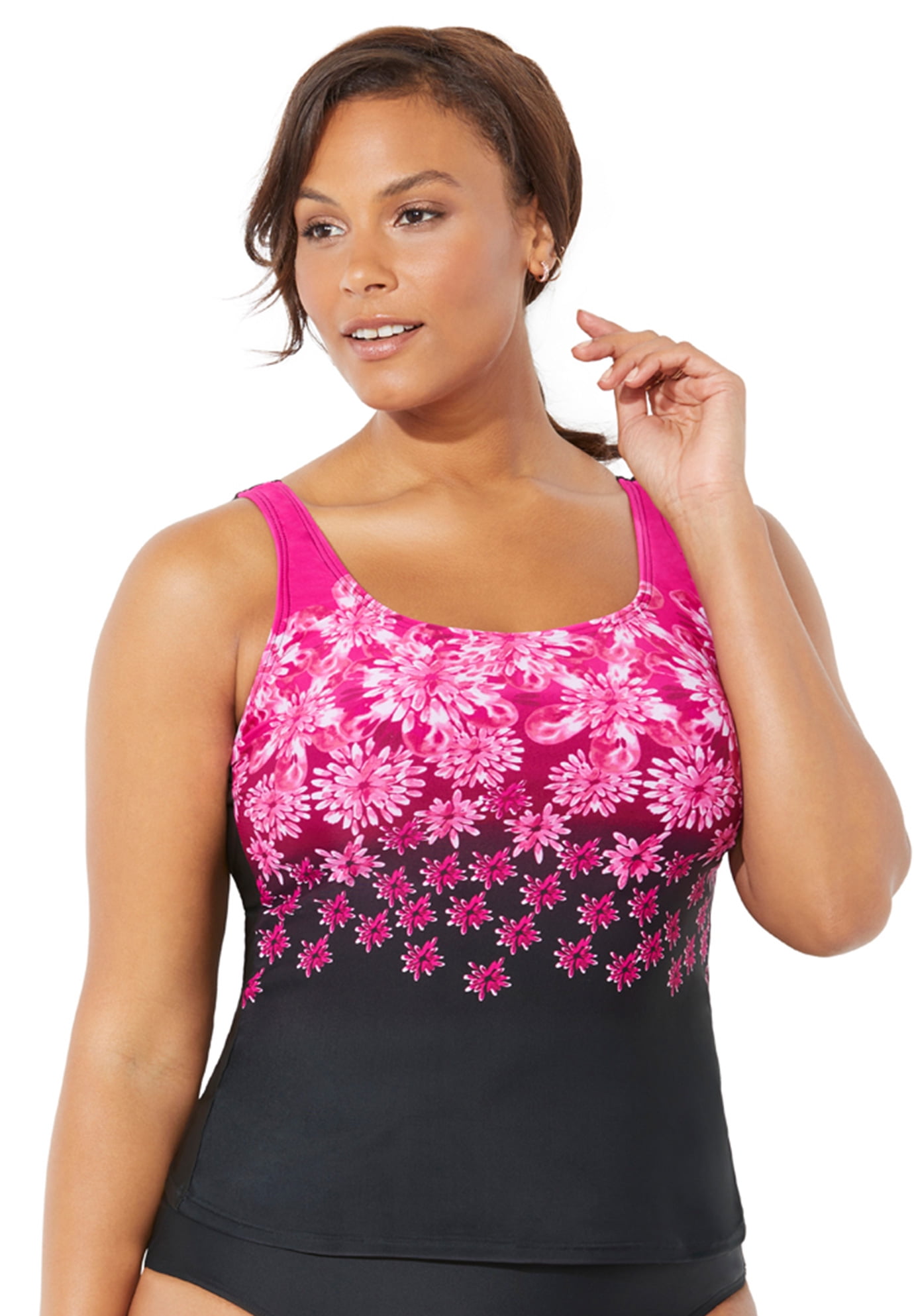 walmart plus size bathing suit tops
