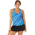 thumbnail image 1 of Swimsuits for All Chlorine Resistant Racerback Tankini Set With Skirt, 1 of 3